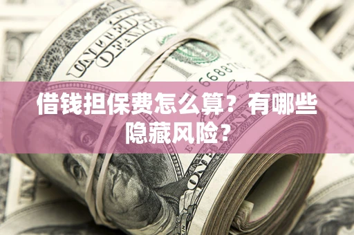 武汉借钱担保费怎么算？有哪些隐藏风险？
