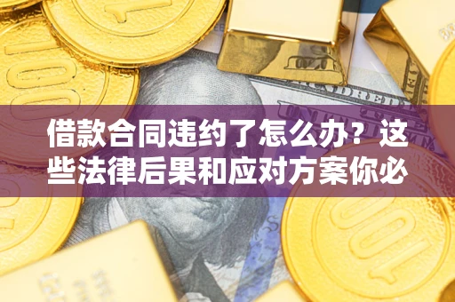 武汉借款合同违约了怎么办？这些法律后果和应对方案你必须知道