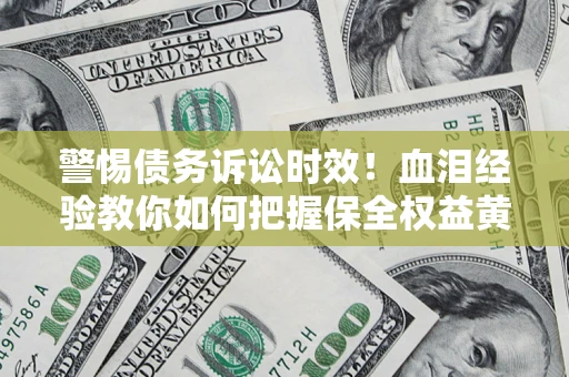 武汉警惕债务诉讼时效！血泪经验教你如何把握保全权益黄金期