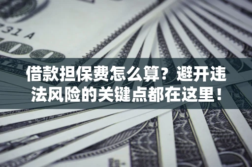 武汉借款担保费怎么算？避开违法风险的关键点都在这里！