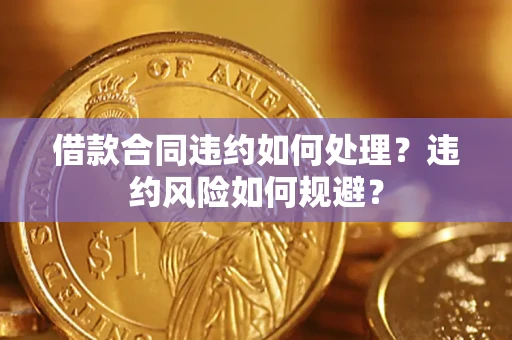 武汉借款合同违约如何处理？违约风险如何规避？