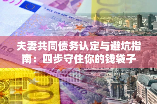 武汉夫妻共同债务认定与避坑指南：四步守住你的钱袋子