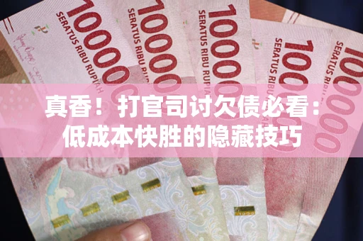 武汉真香！打官司讨欠债必看：低成本快胜的隐藏技巧
