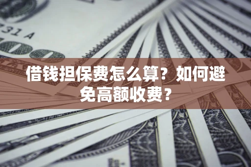 武汉借钱担保费怎么算？如何避免高额收费？
